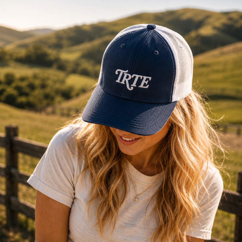 White Washed Trucker Cap